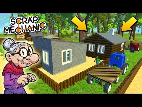 Видео: БАБЕ ЗИНЕ ПОСТРОИЛИ НОВЫЙ ДОМ !!! МУЛЬТИК в Scrap Mechanic !!!