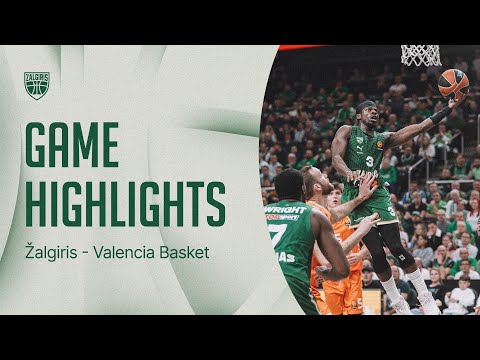 Видео: Жальгирис - Валенсия Баскетс | Основные моменты игры | 2025.11.07
