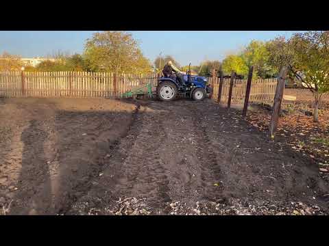 Видео: ДТЗ 354 пахота плугом 3х25