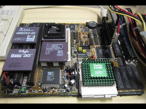 Видео: Тестирование и разгон 486 CPU DX2-66 Benchmark and Overclocking