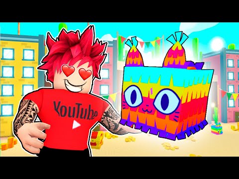 Видео: НАКОНЕЦ ПОЛУЧИЛ HUGE PINATA CAT В PET SIMULATOR X ROBLOX
