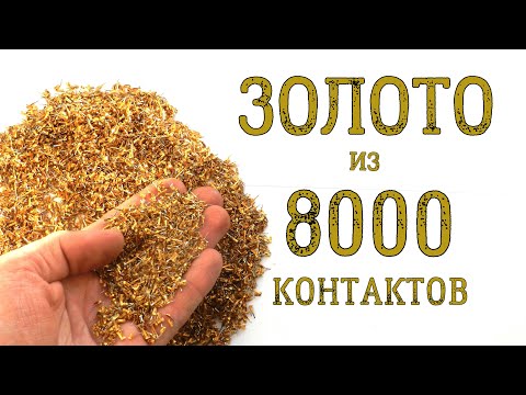 Видео: ЗОЛОТО ИЗ ~ 8000 КОНТАКТОВ КОЛОДОК!