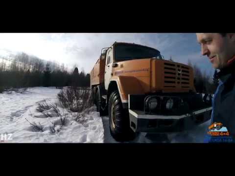 Видео: Заезд по снежной целине Зил-497200 и Урал-4320
