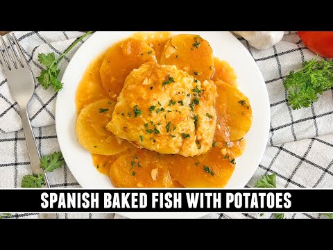 Видео: Испанская запечённая рыба с картофелем | Безумно вкусный рецепт запечённой рыбы
