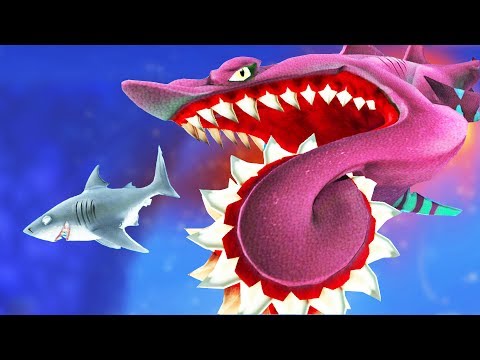 Видео: АКУЛА ПИЛА БАЗЗ ОХОТИТСЯ НА АКУЛ | Hungry Shark World