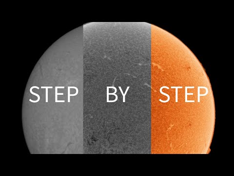 Видео: Как мастерски запечатлеть и обработать Солнце в Hydrogen Alpha шаг за шагом