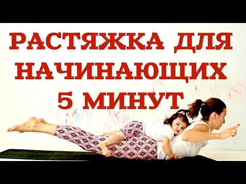 Видео: РАСТЯЖКА ДЛЯ НАЧИНАЮЩИХ 5 МИНУТ