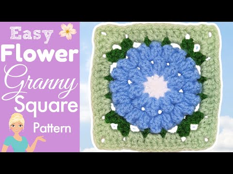 Видео: Узнайте, как сделать цветочный бабушкин квадрат за считанные минуты!