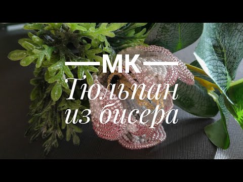 Видео: МК Тюльпан из бисера