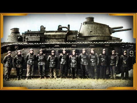 Видео: Самый большой серийный танк в мире. Char 2C - французский тяжеловес