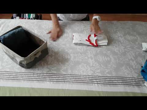 Видео: Как да сгъваме дрехи, за да пестим място
