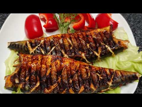 Видео: скумбрия на гриле Tefal optigrill