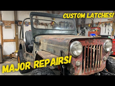 Видео: Ремонт лобового стекла Willys Jeep!