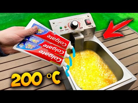 Видео: Giveaway  |  Какво ще стане, ако сложа паста за зъби във фритюрник? | Експеримент