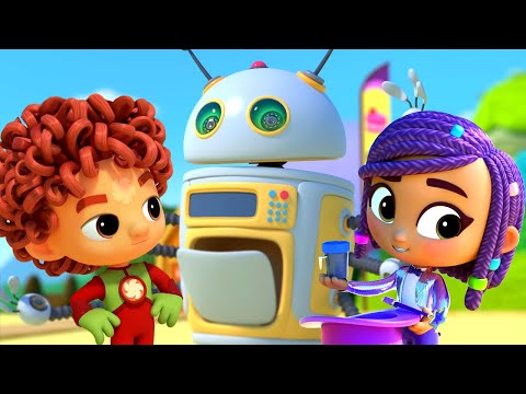 Видео: Робот-уборщик – Команда Флоры – Познавательный мультик о природе