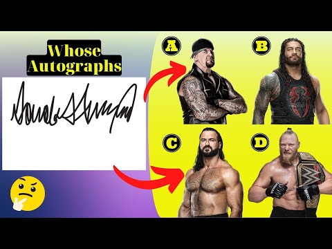 Видео: Сможете ли вы угадать самые крутые автографы суперзвезд WWE?