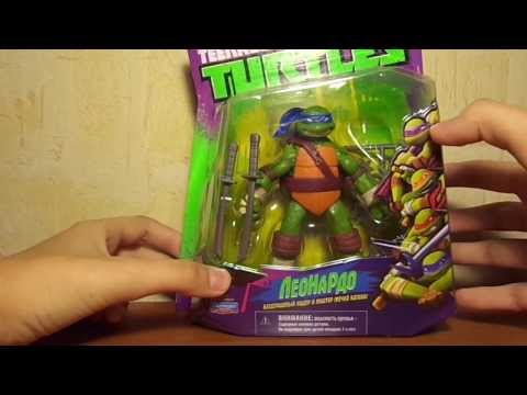 Видео: Обзор фигурки "Черепашки ниндзя" Леонардо 2012г