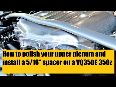Видео: Как отполировать коллектор и установить проставку 5/16 дюйма на 350z #Nissan350z #Zociety