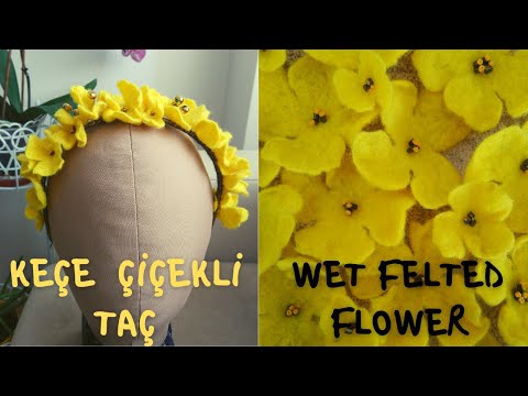 Видео: ИЗГОТОВЛЕНИЕ ЦВЕТОВ ИЗ ВОЙЛЯ | Изготовление короны из войлока