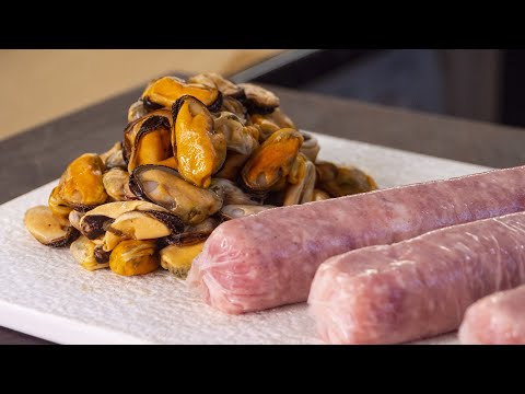 Видео: Мясо с мидиями. Идеально к вину