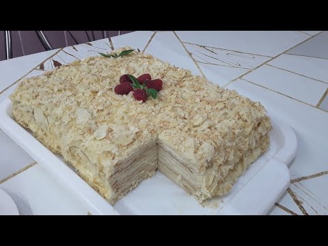 Видео: Торт Наполеон из домашнего слоёного теста