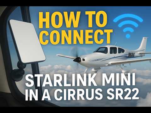 Видео: Как подключить Starlink Mini к Cirrus SR22 | Полное руководство по настройке для всех поколений (...