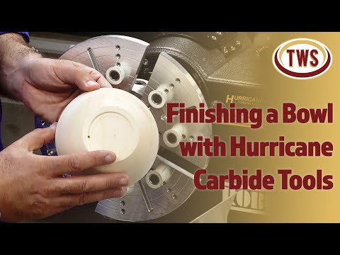 Видео: Учебное пособие по точению чаши: снятие шипа, формовка и шлифовка дна чаши с помощью твердосплавн...