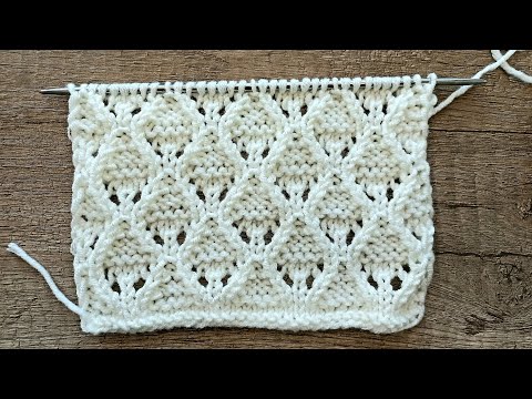 Видео: Супер красивый ажурный узор спицами 😍 Very beautifull knitting pattern