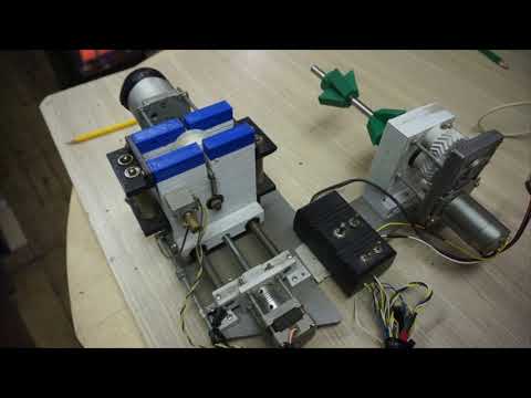 Видео: Линия экструзии прутка для 3D печати. Наматывающее.