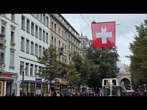 Видео: Autumn walking in Zurich!🇨🇭 Осенняя прогулка по Цюриху! Swiss!❤️