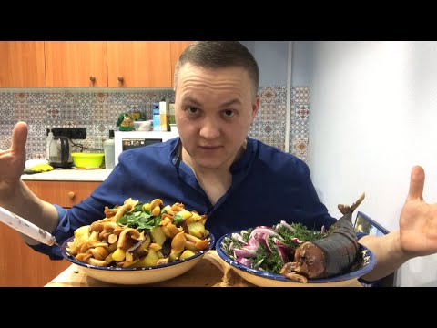 Видео: Жареная картошка и Скумбрия МУКБАНГ mukbang