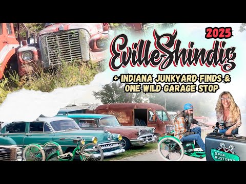 Видео: Выставка автомобилей Eville Shindig: золотые и коллекционные находки на свалках Индианы