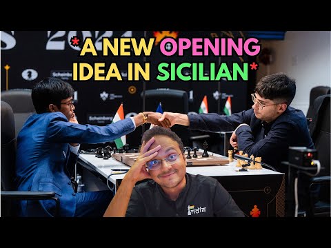 Видео: Новая дебютная идея Праггнанандхи в сицилийской защите Тайманова против Фирузджи | Турнир претенд...