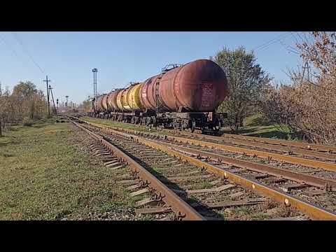 Видео: Маслом картины из окна машиниста кабины. 6-ые осенние покатушки.