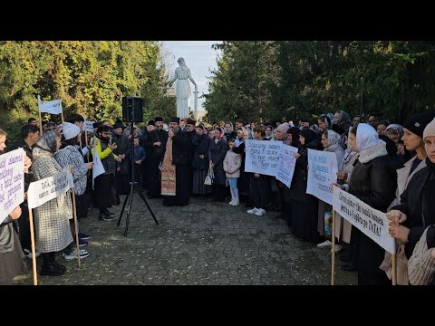 Видео: Молитвенное стояние верующих в подержку Митрополита Лонгина 31.10.2024