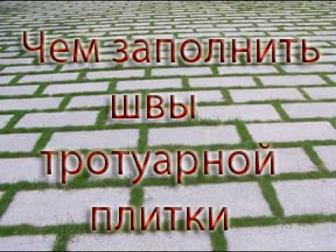 Видео: Чем заполнить швы тротуарной плитки