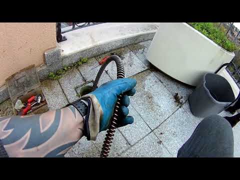 Видео: Машинно Отпушване на канали на Тераса и балкон в кв.Бояна София #1