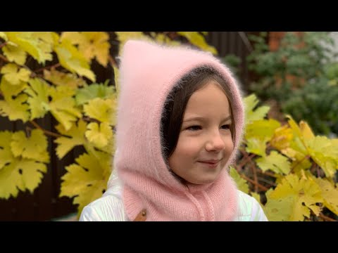 Видео: Капор спицами из пуха норки с подкладом / Детский капор с подкладом / Детский капор из пуха норки