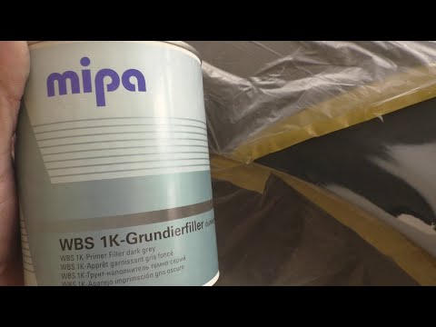 Видео: Применение грунта-изолятора MIPA WBS 1K-Grundierfiller