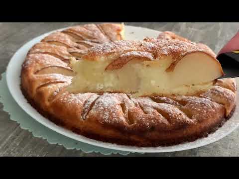 Видео: Творожный пирог с грушей           вкусный  пирог с творогом                 вам понравится