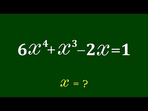 Видео: Хорошая задача по алгебре | Математическая олимпиада | Найдите все корни?