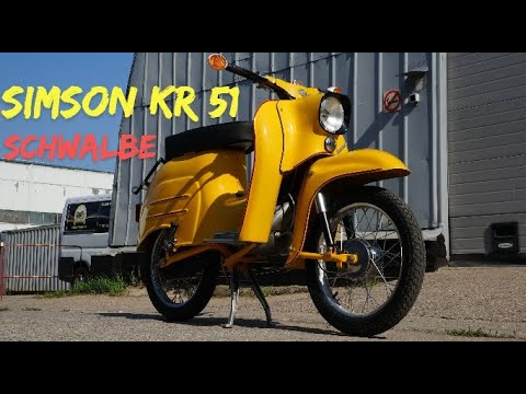 Видео: Simson KR 51 - завершили реставрацию мопеда из ГДР. Ретроцикл