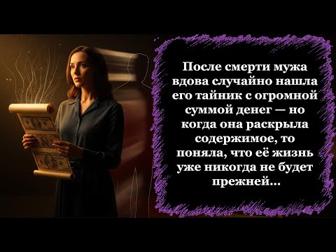 Видео: Вдова делала уборку в квартире, нашла заначку мужа и раскрыла тайную жизнь, о которой не подозревала
