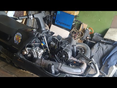 Видео: Первый запуск двигателя после ремонта,Ямаха ВК 540-3.