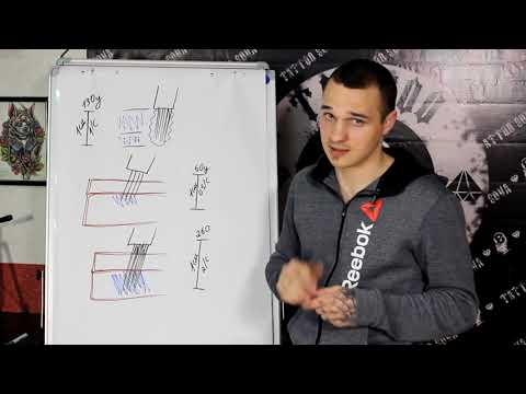 Видео: Школа тату, как делать контур линии ТЕОРИЯ  часть 2