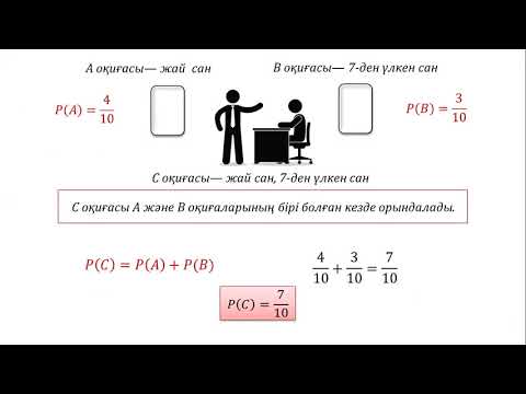 Видео: Ықтималдықтарды қосу және көбейту