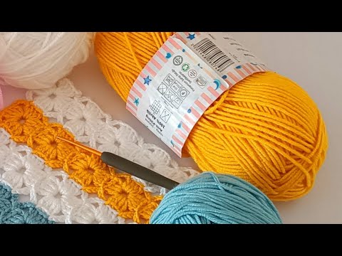 Видео: УДИВИТЕЛЬНАЯ ❗ Простой узор крючком из остатков ниток 💯 Вязание крючком