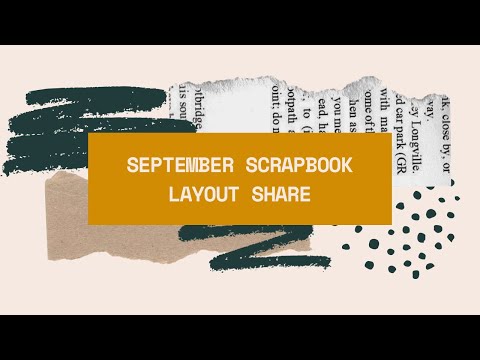 Видео: Поделиться макетом альбома для вырезок за сентябрь //Bella Blvd //ACOT Sketch Challenge //Doodleb...