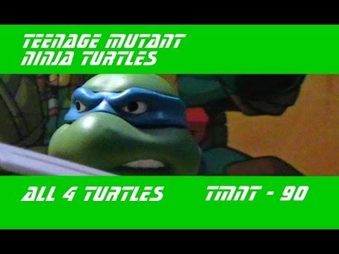 Видео: TMNT Черепашки ниндзя - Все 4 подвижные фигурки! (Action Figures)