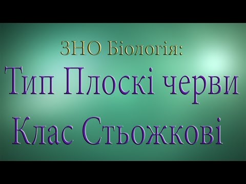 Видео: ЗНО  Біологія. Тип Плоскі черви. Клас Стьожкові